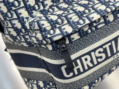  Dior DiorTravel Backpack Blue Dior Oblique Jacquard #3491 - Image 8