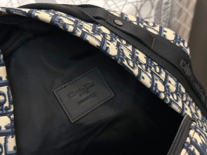  Dior DiorTravel Backpack Blue Dior Oblique Jacquard #3491 - Image 2