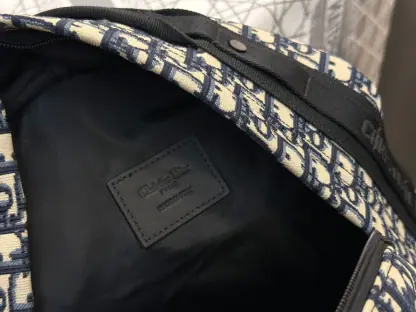  Dior DiorTravel Backpack Blue Dior Oblique Jacquard #3491 - Image 2