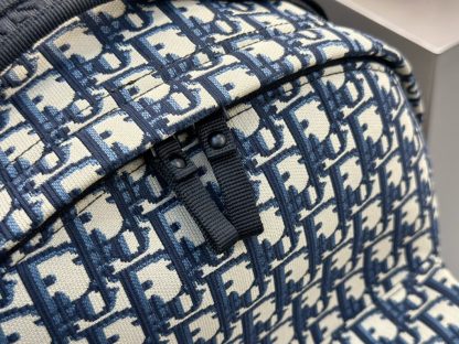  Dior DiorTravel Backpack Blue Dior Oblique Jacquard #3491 - Image 3