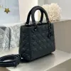  Medium Lady Dior Bag Black Ultramatte Cannage Calfskin #3480 - Image 13
