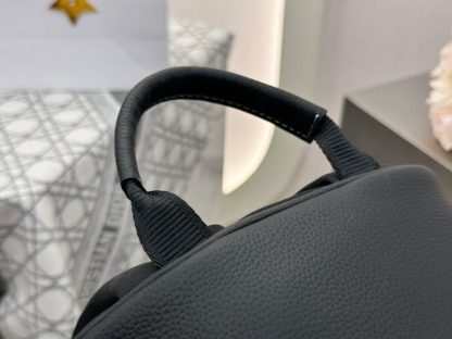  Dior Saddle Zip Backpack Men's Bag Book Bag Black Grained Calfskin #3483 - Image 6