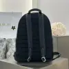  Dior Saddle Zip Backpack Men's Bag Book Bag Black Grained Calfskin #3483 - Image 9