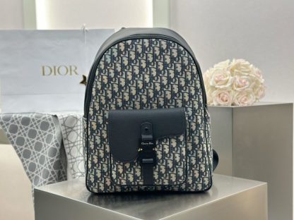 Replica Dior Saddle Zip Backpack Men's Bag Book Bag #3481