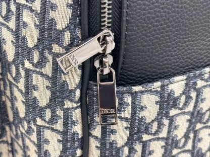  Dior Saddle Zip Backpack Men's Bag Book Bag Beige & Black #3481 - Image 5