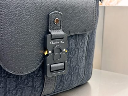  Dior Saddle Zip Backpack Men's Bag Book Bag Black #3482 - Image 3
