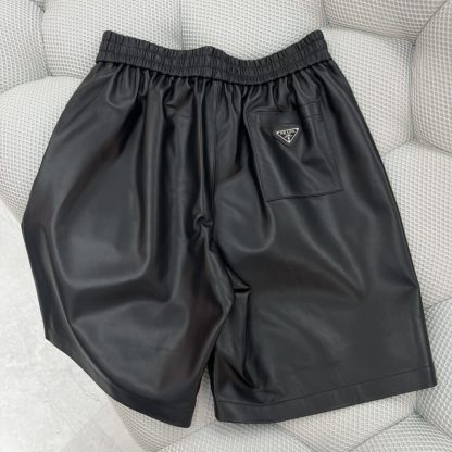 Replica PRADA Nappa leather Bermudas Men 2024 #3393