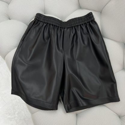  PRADA Nappa leather Bermudas Men's Leather Shorts 2024 #3393 - Image 5