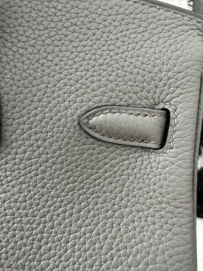  Hermes Birkin 25cm 0L Gris Meyer Handmade Hand Stitching Togo Gold #3528 - Image 3