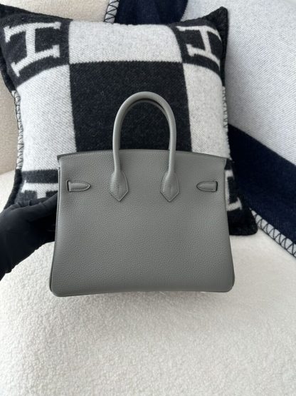  Hermes Birkin 25cm 0L Gris Meyer Handmade Hand Stitching Togo Gold #3528 - Image 2