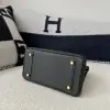  Hermes Birkin 25cm CK89 Noir Handmade Hand Stitching Togo Gold #3527 - Image 8