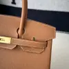  Hermes Birkin 30cm CC37 Gold Handmade Hand Stitching togo Gold #3525 - Image 7