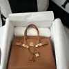 Replica Hermes Birkin 30cm CC37 Gold Handmade Hand Stitching togo Gold #3525