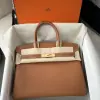  Hermes Birkin 30cm CC37 Gold Handmade Hand Stitching togo Gold #3525 - Image 11