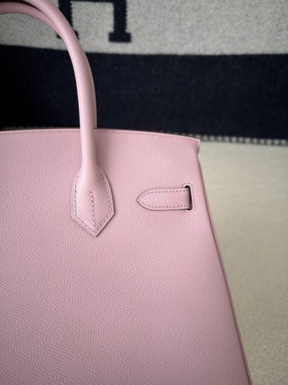  Hermes Birkin 30cm 3Q Pink Handmade Hand Stitching Epsom Gold #3524 - Image 3