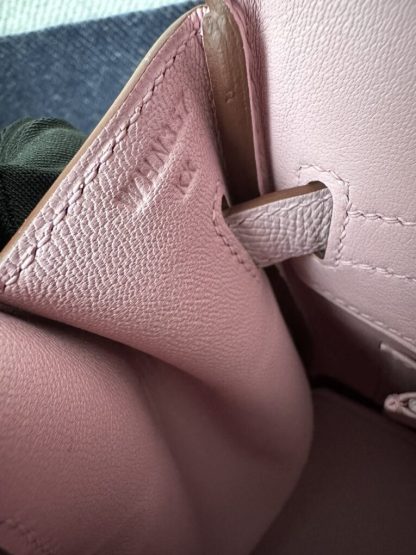  Hermes Birkin 30cm 3Q Pink Handmade Hand Stitching Epsom Gold #3524 - Image 2