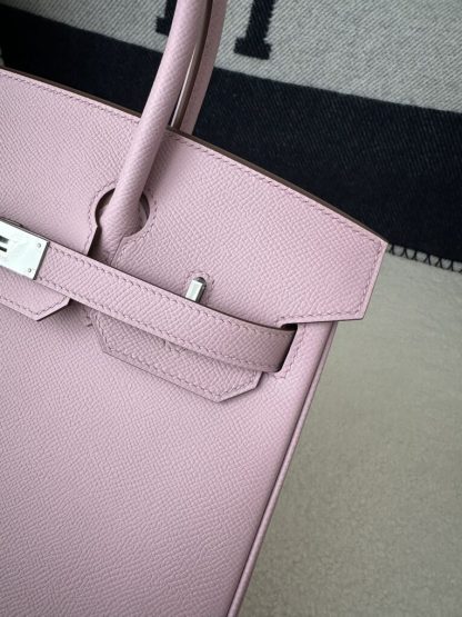  Hermes Birkin 30cm 3Q Pink Handmade Hand Stitching Epsom Gold #3524 - Image 5