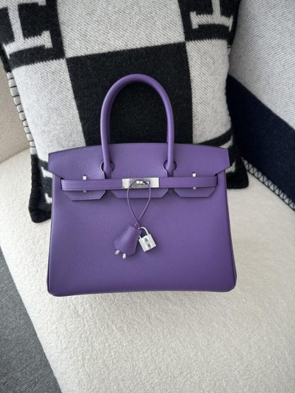 Replica Hermes Birkin 25cm 9W Crocus Handmade Hand Stitching Epsom Gold #3520