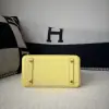  Hermes Birkin 25cm 1Z Jaune poussin Handmade Hand Stitching Epsom Gold #3519 - Image 7