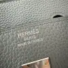  Hermes Birkin 25cm CK63 Vert Amande Handmade Hand Stitching Togo Sliver #3518 - Image 2