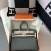  Hermes Birkin 25cm CK63 Vert Amande Handmade Hand Stitching Togo Sliver #3518 - Image 10