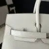  Hermes Birkin 25cm M4 Gris pale Handmade Hand Stitching Epsom Sliver #3515 - Image 3