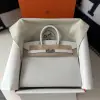  Hermes Birkin 25cm M4 Gris pale Handmade Hand Stitching Epsom Sliver #3515 - Image 12