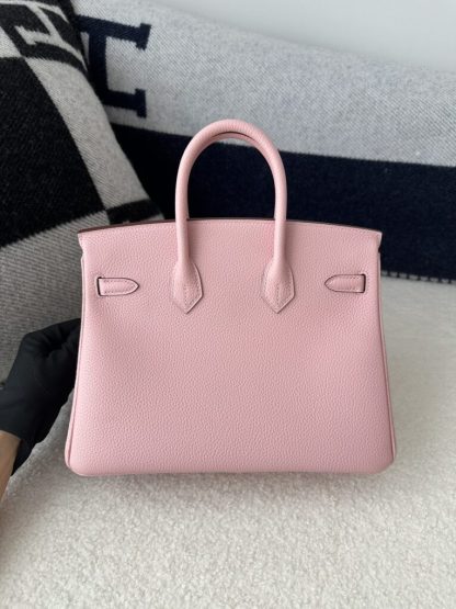  Hermes Birkin 25cm 3Q Pink Handmade Hand Stitching Togo Gold Hardware #3511 - Image 7