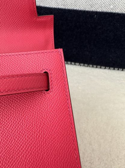  Hermes Kelly 25 Rose extreme Handmade Epsom Gold #3542 - Image 3