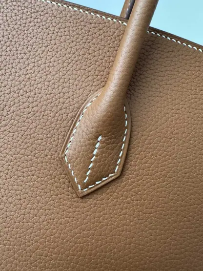  Hermes Birkin 35 CC37 Gold Handmade Togo Gold #3533 - Image 4