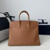  Hermes Birkin 35 CC37 Gold Handmade Togo Gold #3533 - Image 9