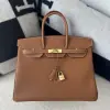 Replica Hermes Birkin 35 CC37 Gold Handmade Togo Gold #3533