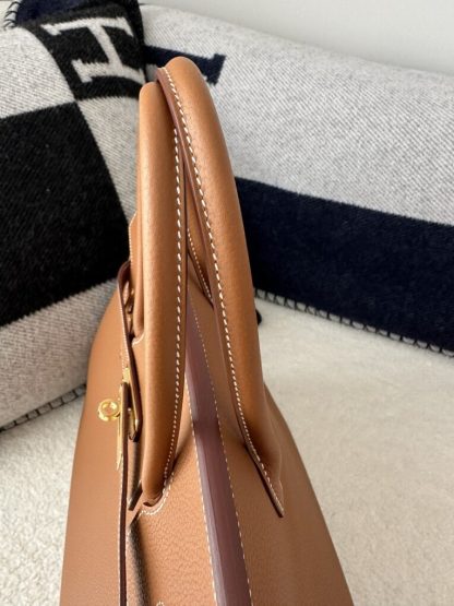  Hermes Birkin 35 CC37 Gold Handmade Togo Gold #3533 - Image 10