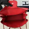  Hermes Birkin 35 Q5 Rouge casaque Handmade Togo Sliver #3534 - Image 6