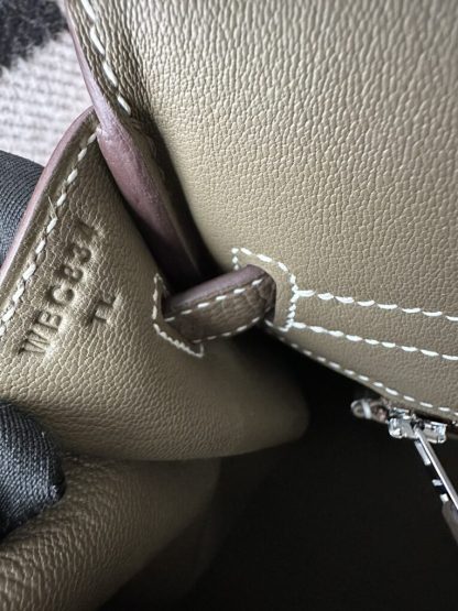  Hermes Birkin 30cm CK18 Etoupe grey Handmade Hand Stitching togo Gold #3532 - Image 2