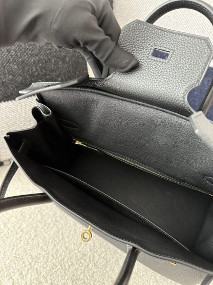  Hermes Birkin 30cm CC89 Noir Handmade Hand Stitching togo Gold #3531 - Image 4