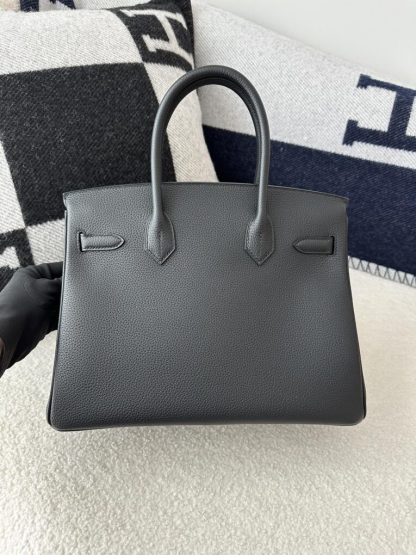  Hermes Birkin 30cm CC89 Noir Handmade Hand Stitching togo Gold #3531 - Image 10