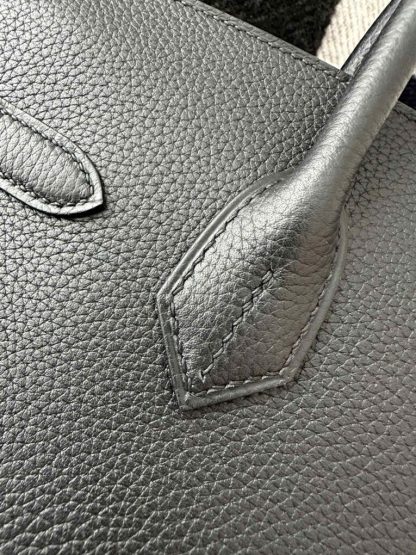  Hermes Birkin 30cm CC89 Noir Handmade Hand Stitching togo Gold #3531 - Image 12
