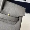  Hermes Birkin 25cm CC8F Etain Handmade Hand Stitching Togo Gold Hardware #3508 - Image 7