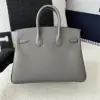  Hermes Birkin 25cm CC8F Etain Handmade Hand Stitching Togo Gold Hardware #3508 - Image 8