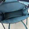  Hermes Birkin 25cm D2 New Blue jean Handmade Hand Stitching Togo Sliver #3506 - Image 6