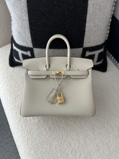  Hermes Birkin 25cm CC10 Carie Handmade Hand Stitching Togo Gold Hardware #3505 - Image 13