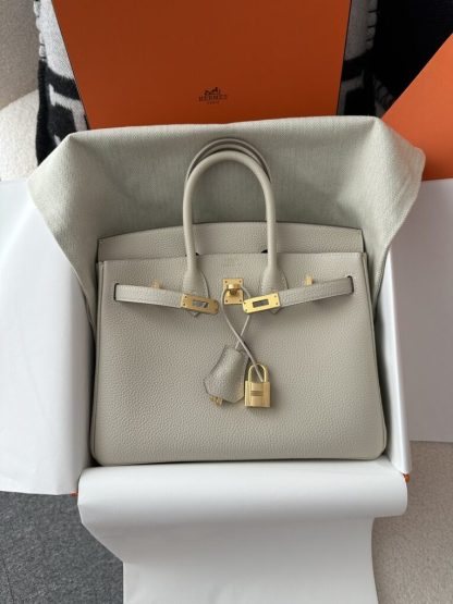  Hermes Birkin 25cm CC10 Carie Handmade Hand Stitching Togo Gold Hardware #3505 - Image 14