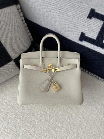  Hermes Birkin 25cm CC10 Carie Handmade Hand Stitching Togo Gold Hardware #3505 - Image 5