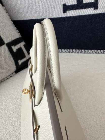  Hermes Birkin 25cm CC10 Carie Handmade Hand Stitching Togo Gold Hardware #3505 - Image 11