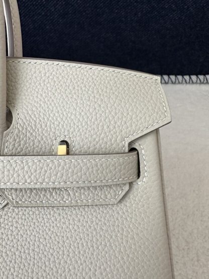  Hermes Birkin 25cm CC10 Carie Handmade Hand Stitching Togo Gold Hardware #3505 - Image 8