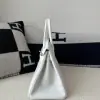  Hermes Birkin 30cm 01 Blank Handmade Hand Stitching togo Sliver #3530 - Image 15