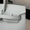  Hermes Birkin 25cm T0 Blue brume Handmade Hand Stitching Epsom Leather Sliver Hardware #3502 - Image 8