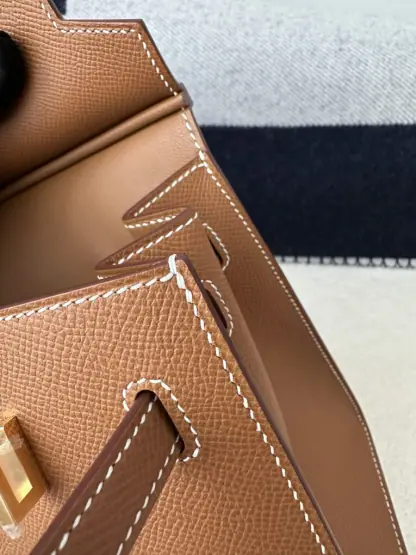  Hermes Birkin 25cm CC37 Gold Handmade Hand Stitching Epsom Leather Gold Hardware #3501 - Image 2