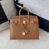  Hermes Birkin 25cm CC37 Gold Handmade Hand Stitching Epsom Leather Gold Hardware #3501 - Image 6